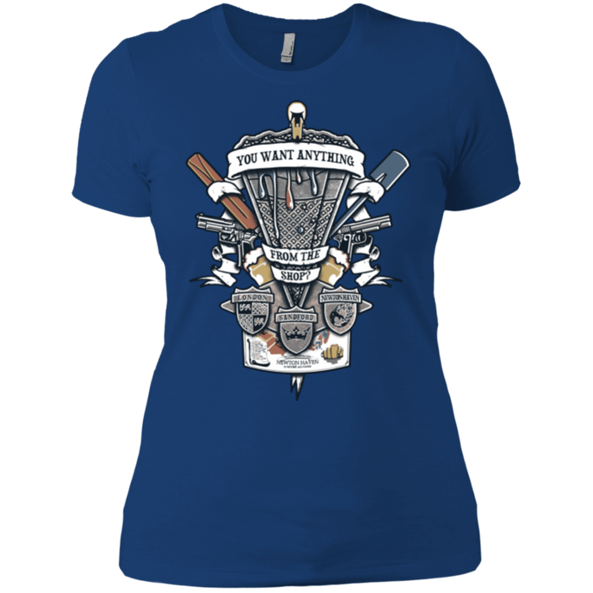 T-Shirts Royal / X-Small Three Cornetto's Crest Women's Premium T-Shirt