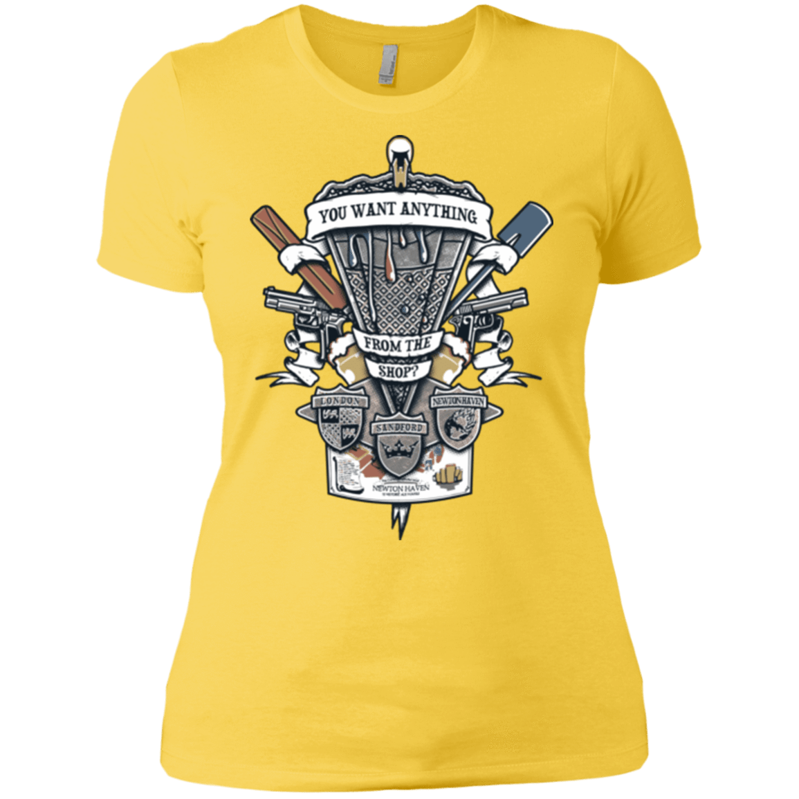 T-Shirts Vibrant Yellow / X-Small Three Cornetto's Crest Women's Premium T-Shirt