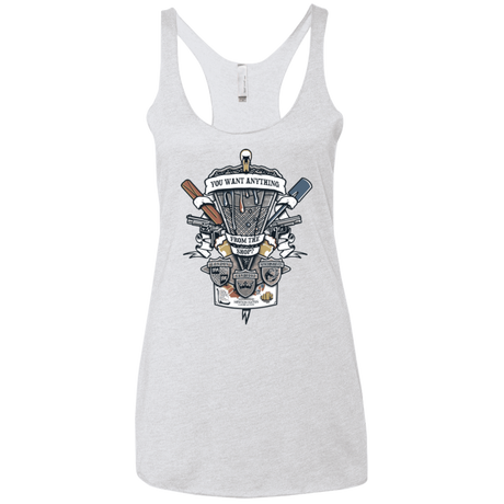 T-Shirts Heather White / X-Small Three Cornetto's Crest Women's Triblend Racerback Tank