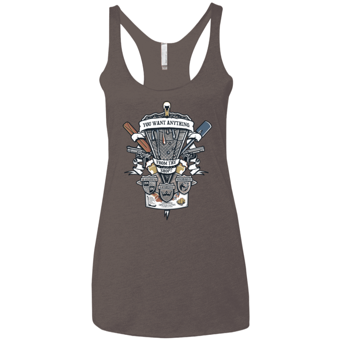 T-Shirts Macchiato / X-Small Three Cornetto's Crest Women's Triblend Racerback Tank