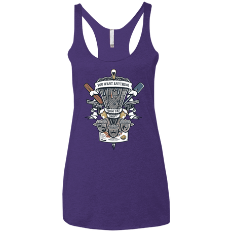 T-Shirts Purple / X-Small Three Cornetto's Crest Women's Triblend Racerback Tank