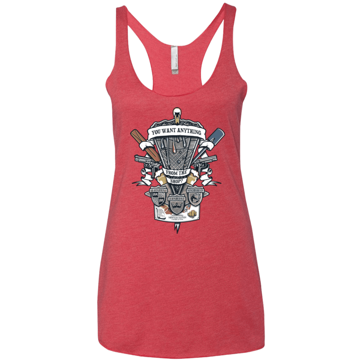 T-Shirts Vintage Red / X-Small Three Cornetto's Crest Women's Triblend Racerback Tank