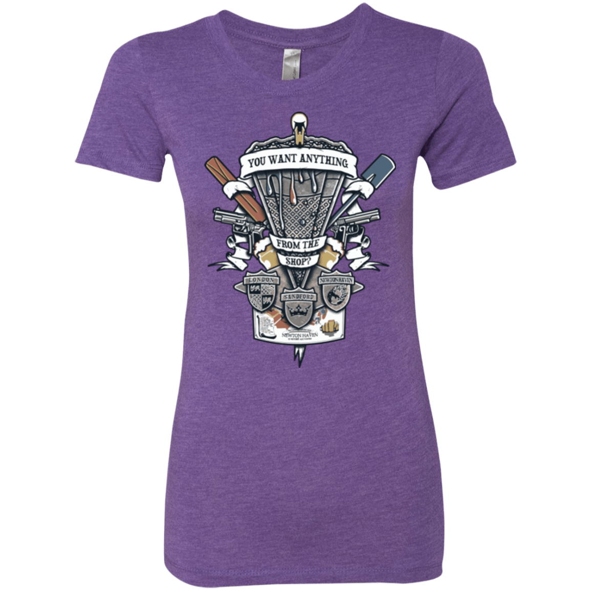 T-Shirts Purple Rush / Small Three Cornetto's Crest Women's Triblend T-Shirt