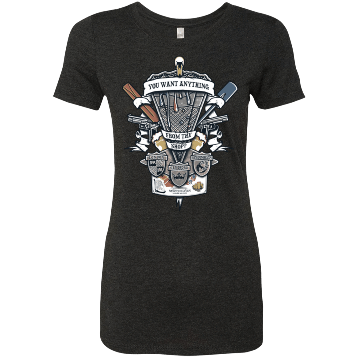 T-Shirts Vintage Black / Small Three Cornetto's Crest Women's Triblend T-Shirt