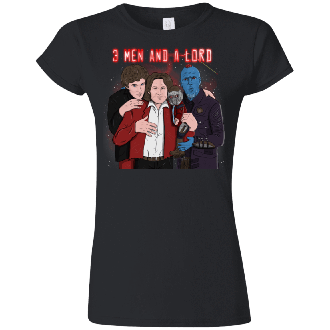 T-Shirts Black / S Three Men and a Lord Junior Slimmer-Fit T-Shirt