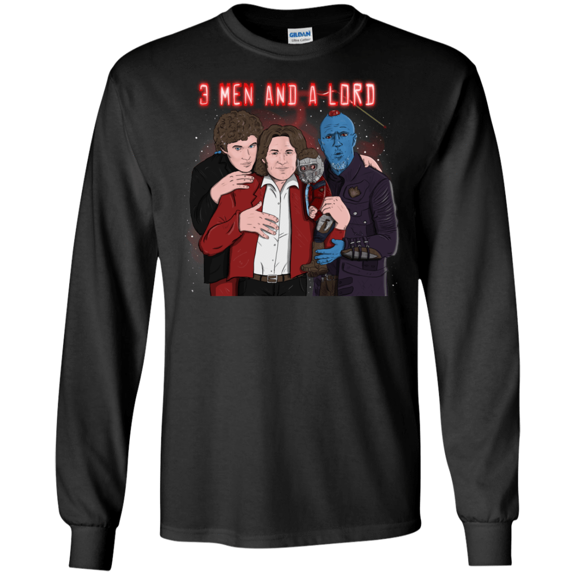 T-Shirts Black / S Three Men and a Lord Men's Long Sleeve T-Shirt