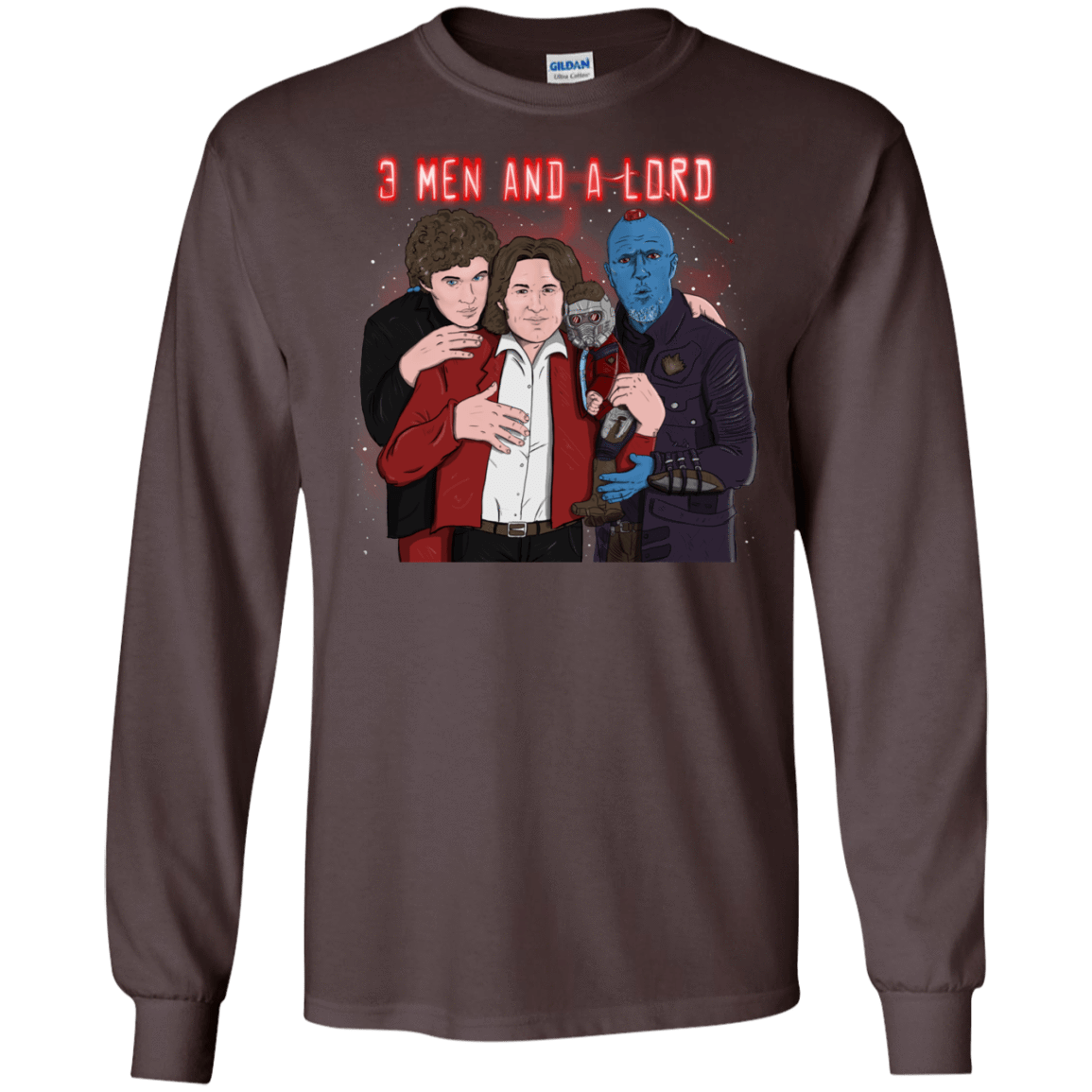 T-Shirts Dark Chocolate / S Three Men and a Lord Men's Long Sleeve T-Shirt