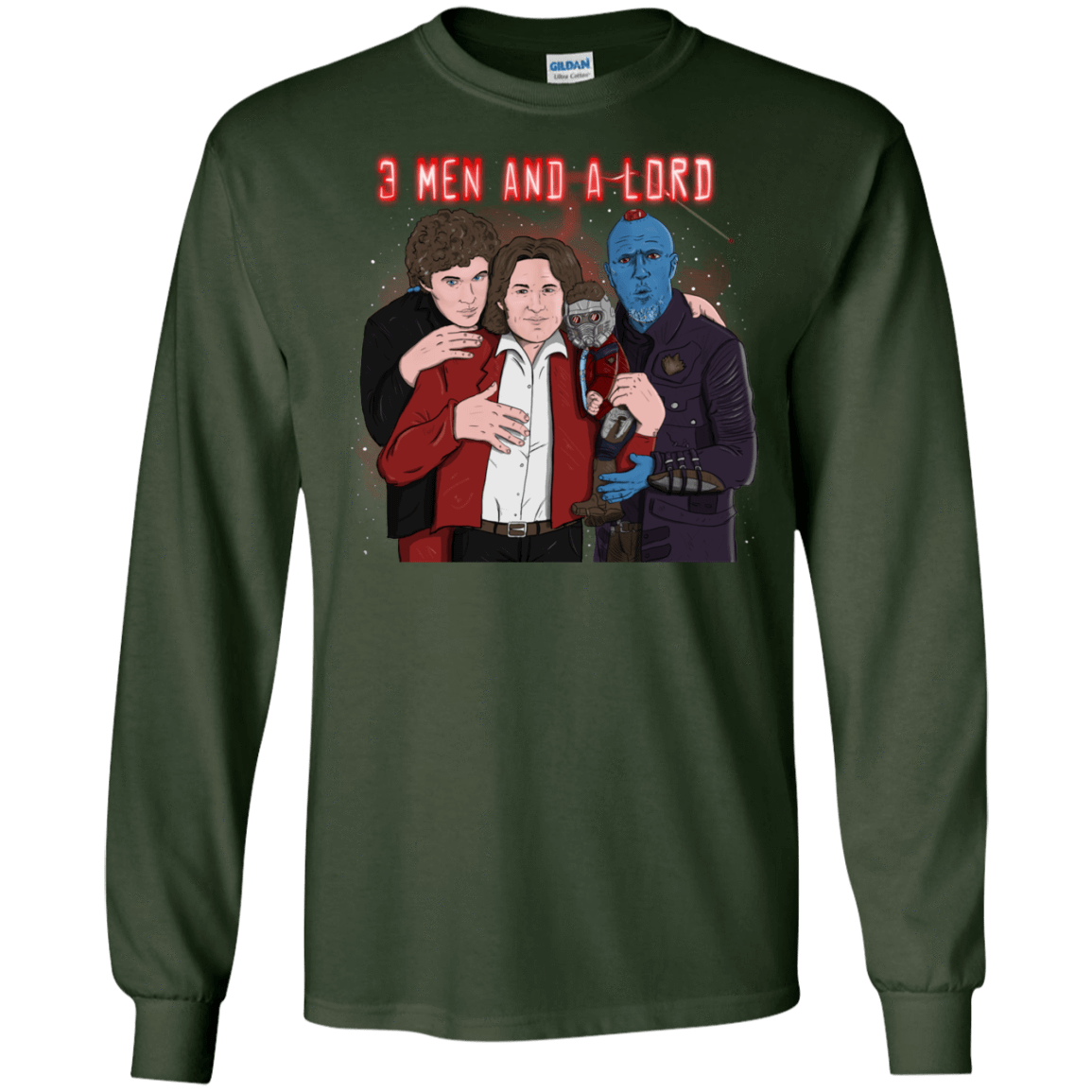 T-Shirts Forest Green / S Three Men and a Lord Men's Long Sleeve T-Shirt