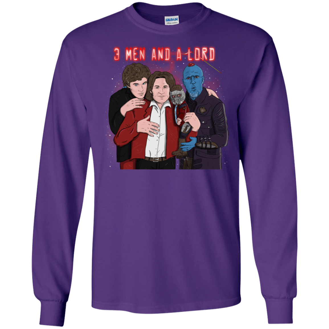 T-Shirts Purple / S Three Men and a Lord Men's Long Sleeve T-Shirt