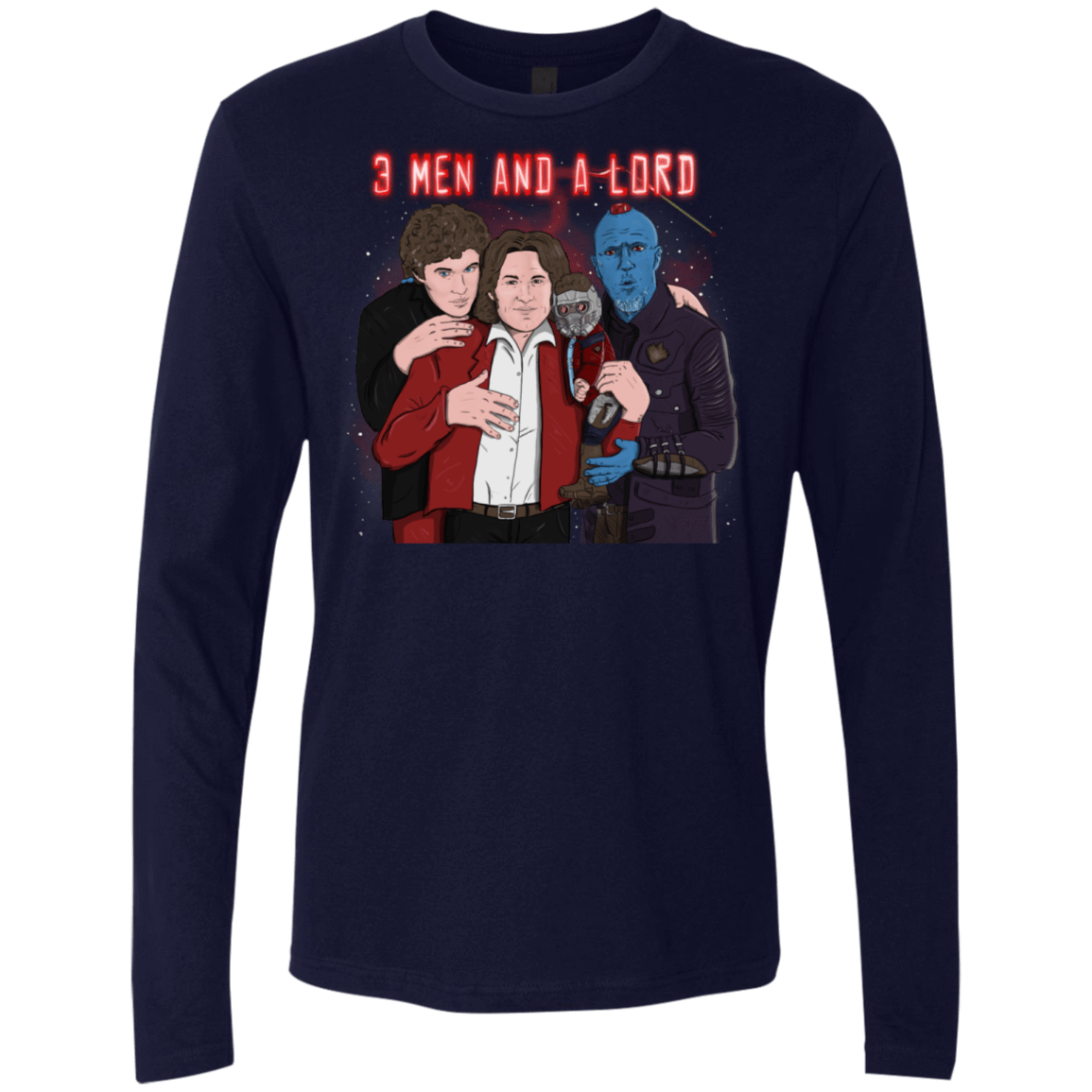 T-Shirts Midnight Navy / S Three Men and a Lord Men's Premium Long Sleeve
