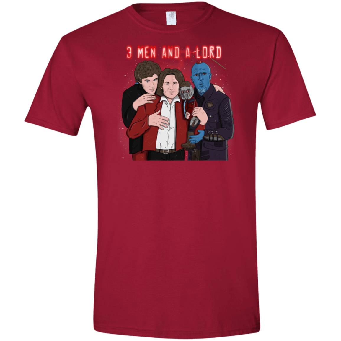 T-Shirts Cardinal Red / S Three Men and a Lord Men's Semi-Fitted Softstyle
