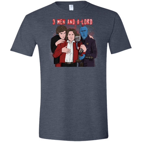 T-Shirts Heather Navy / S Three Men and a Lord Men's Semi-Fitted Softstyle