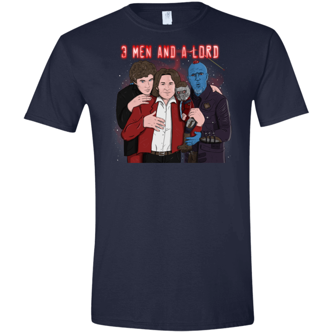 T-Shirts Navy / X-Small Three Men and a Lord Men's Semi-Fitted Softstyle