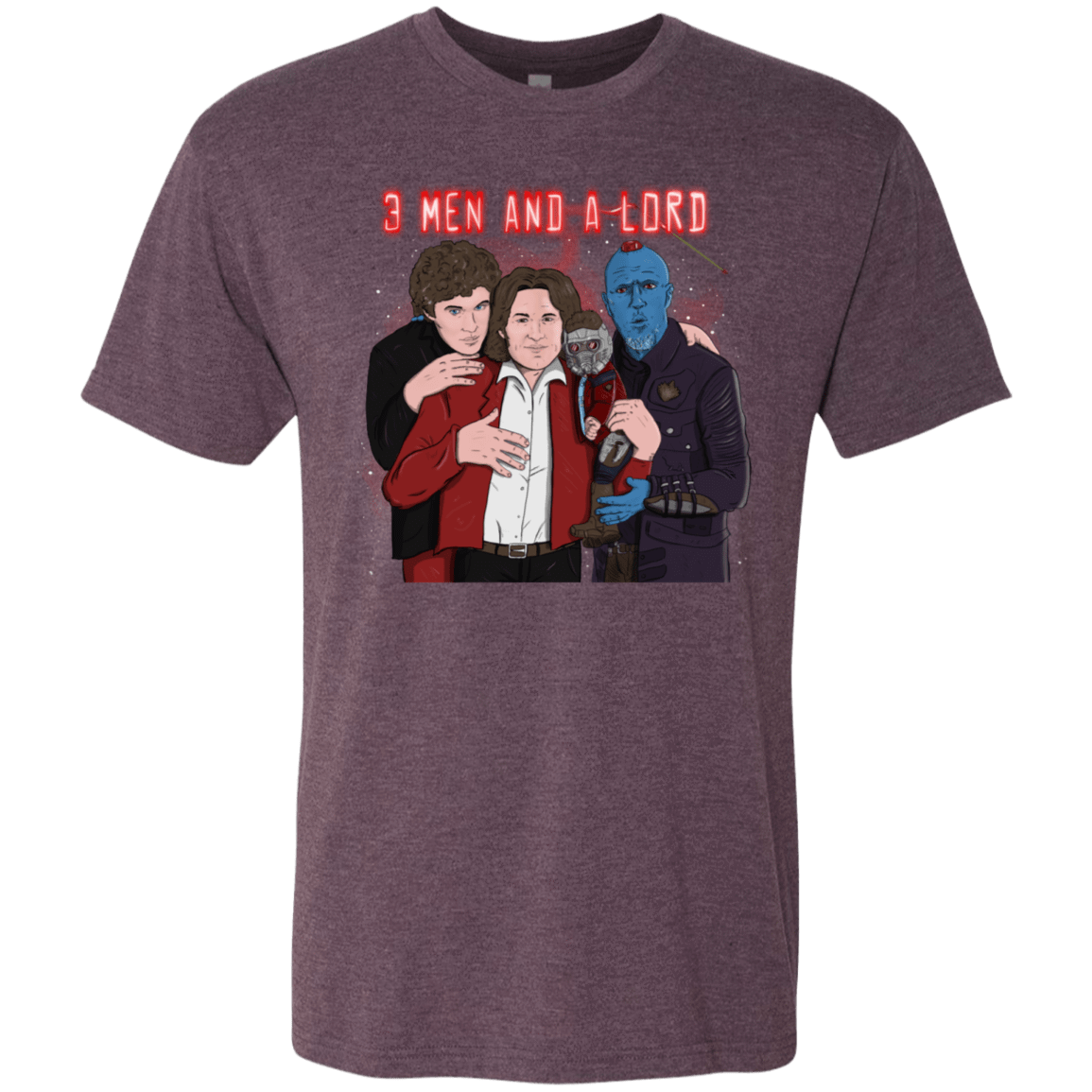 T-Shirts Vintage Purple / S Three Men and a Lord Men's Triblend T-Shirt