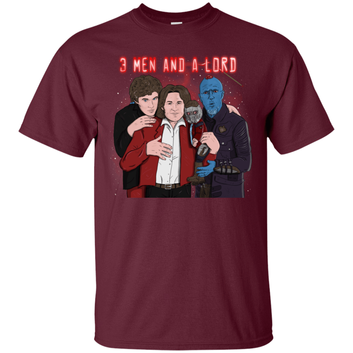 T-Shirts Maroon / S Three Men and a Lord T-Shirt