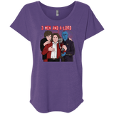 T-Shirts Purple Rush / X-Small Three Men and a Lord Triblend Dolman Sleeve