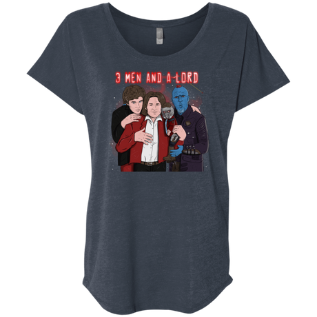 T-Shirts Vintage Navy / X-Small Three Men and a Lord Triblend Dolman Sleeve