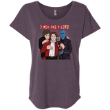 T-Shirts Vintage Purple / X-Small Three Men and a Lord Triblend Dolman Sleeve