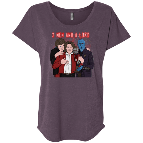 T-Shirts Vintage Purple / X-Small Three Men and a Lord Triblend Dolman Sleeve