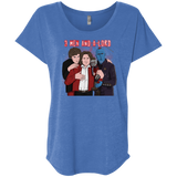 T-Shirts Vintage Royal / X-Small Three Men and a Lord Triblend Dolman Sleeve