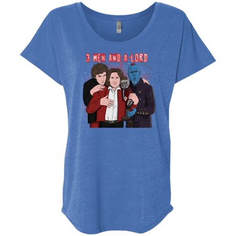 T-Shirts Vintage Royal / X-Small Three Men and a Lord Triblend Dolman Sleeve
