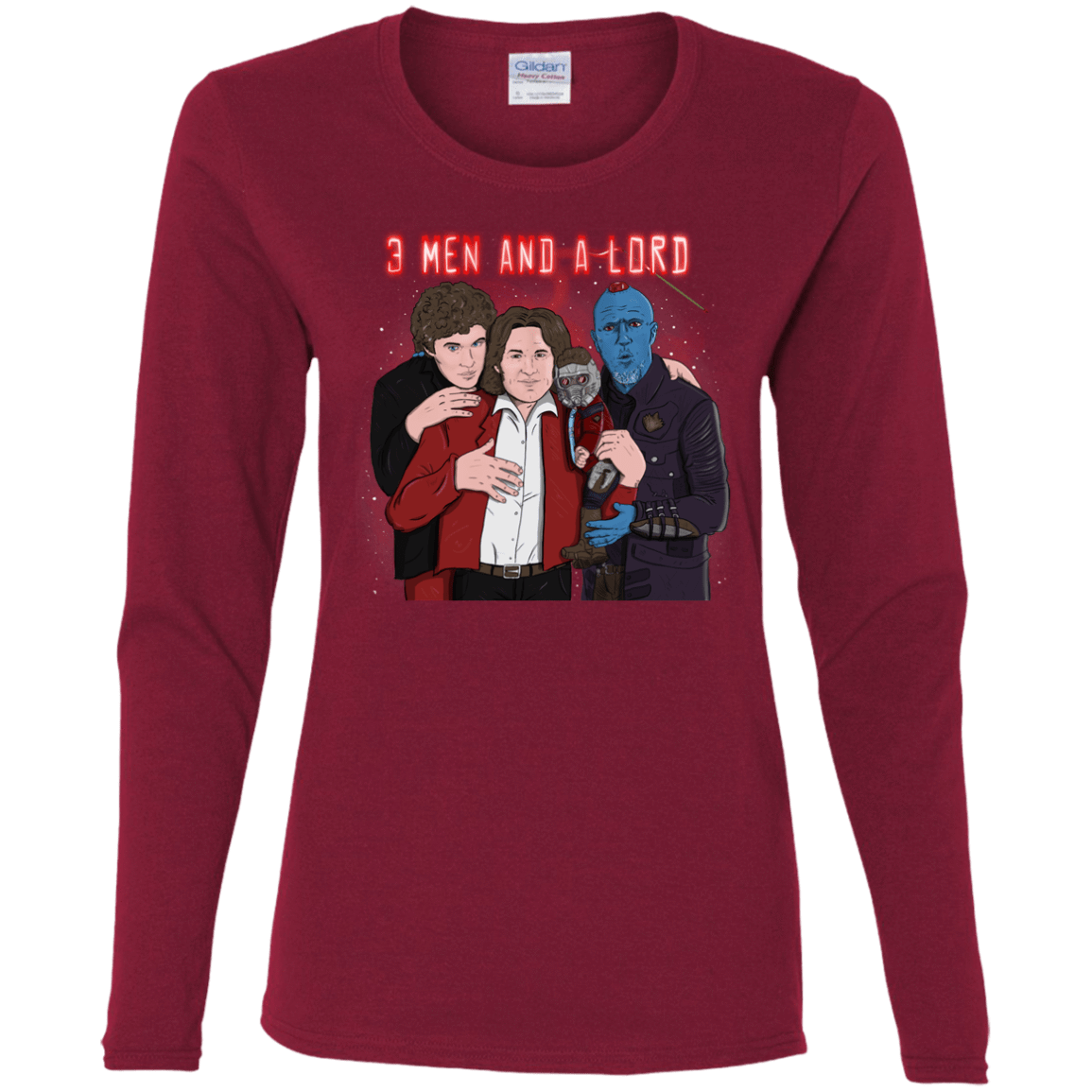 T-Shirts Cardinal / S Three Men and a Lord Women's Long Sleeve T-Shirt