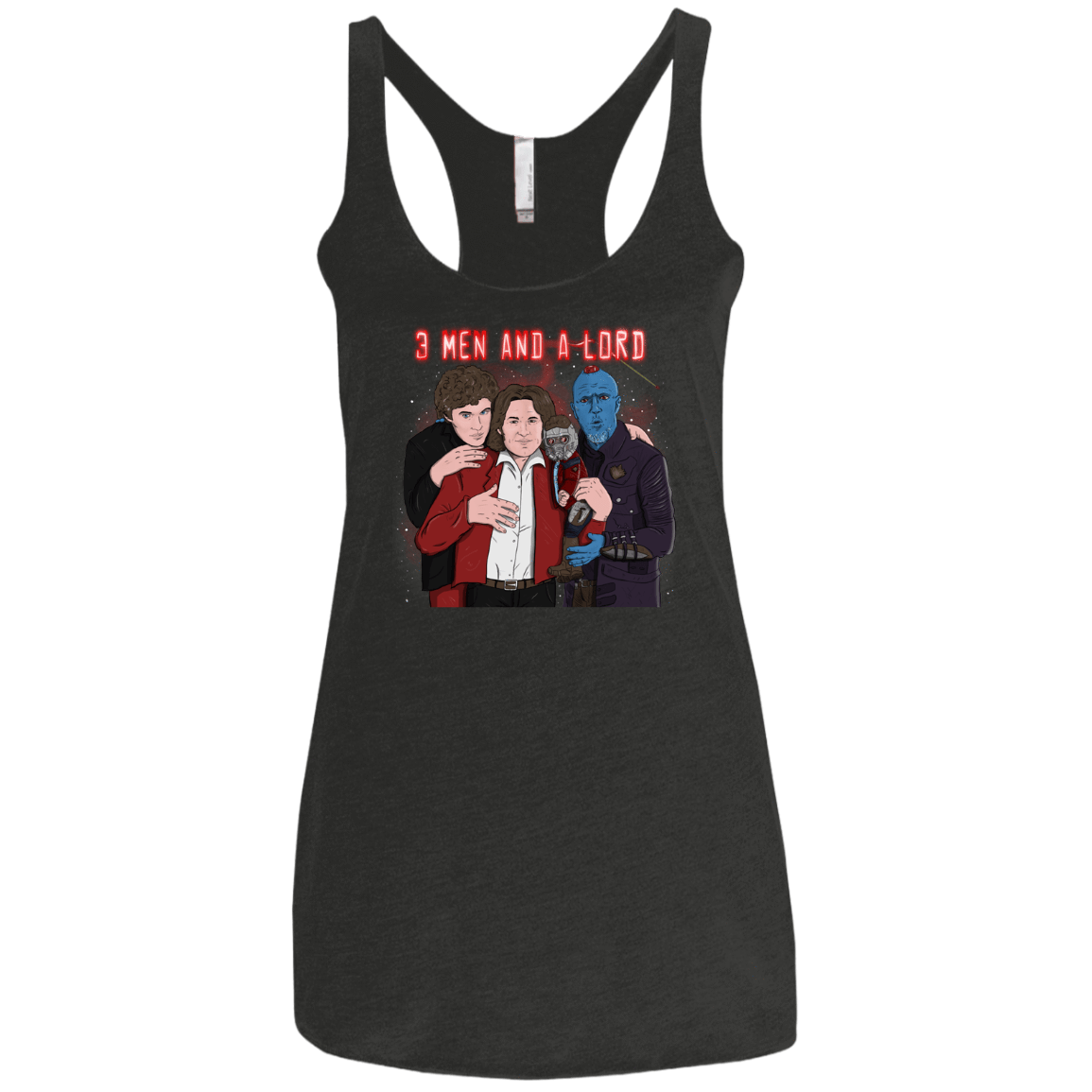 T-Shirts Vintage Black / X-Small Three Men and a Lord Women's Triblend Racerback Tank