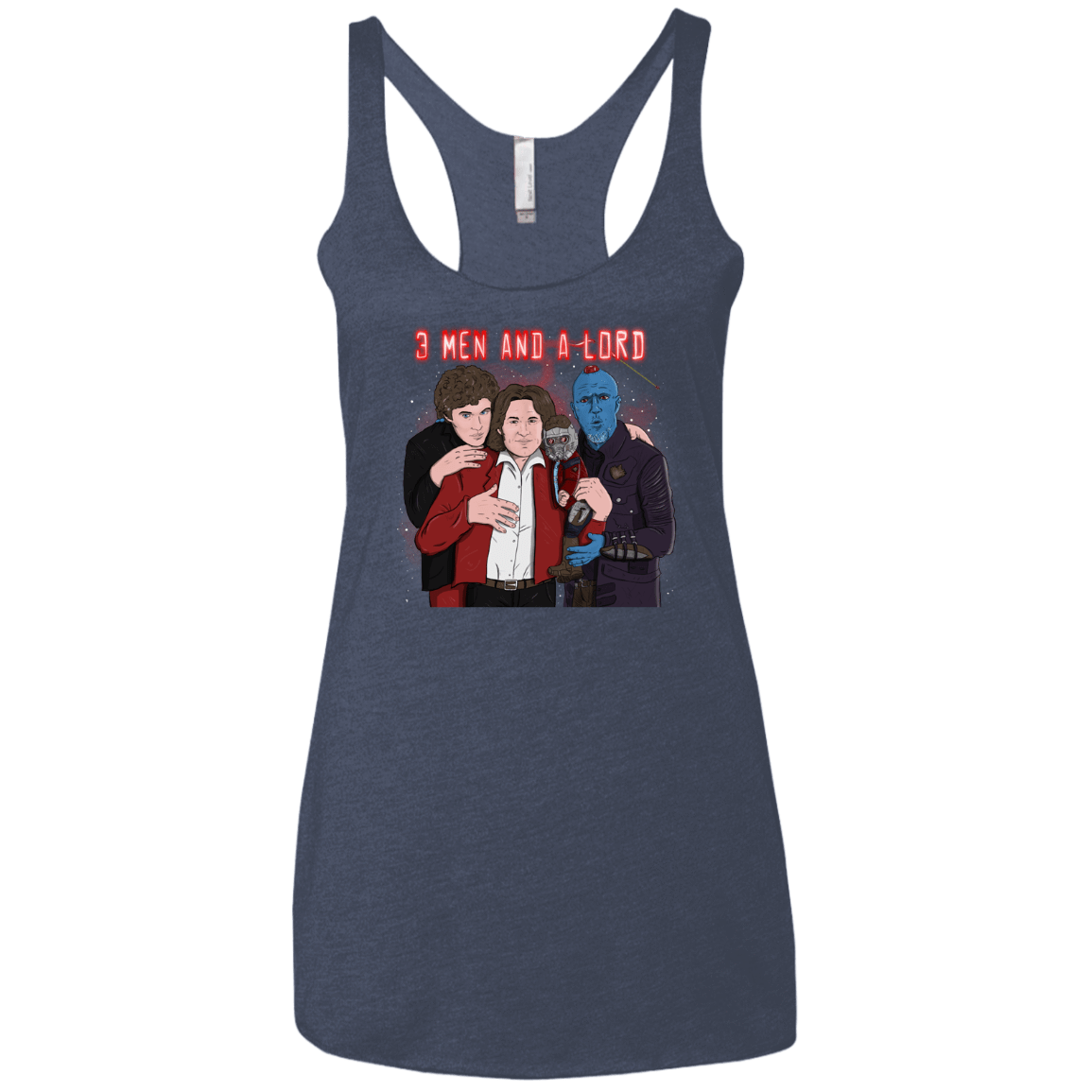 T-Shirts Vintage Navy / X-Small Three Men and a Lord Women's Triblend Racerback Tank