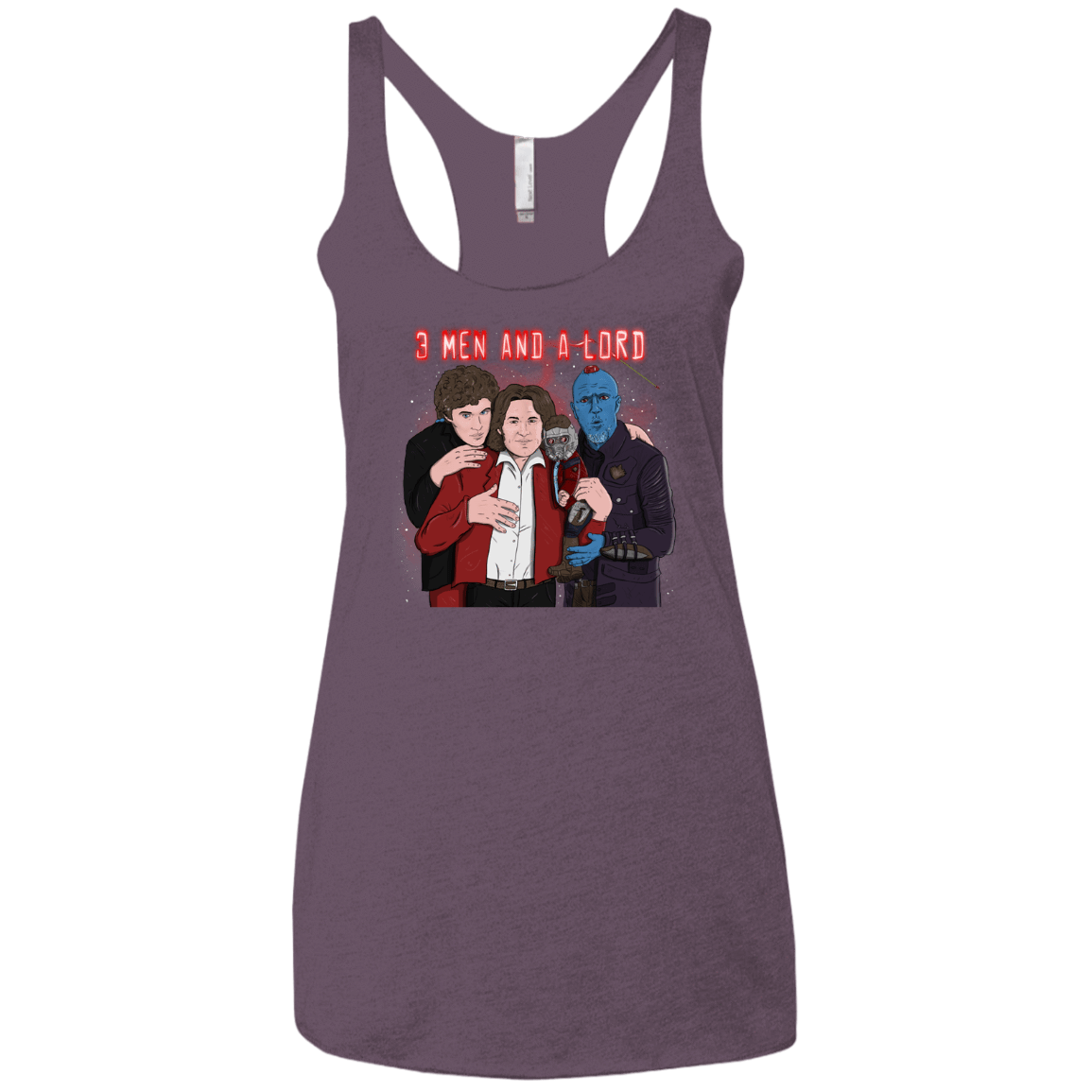 T-Shirts Vintage Purple / X-Small Three Men and a Lord Women's Triblend Racerback Tank