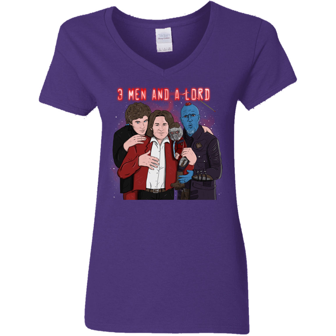 T-Shirts Purple / S Three Men and a Lord Women's V-Neck T-Shirt