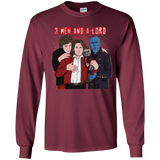 T-Shirts Maroon / YS Three Men and a Lord Youth Long Sleeve T-Shirt