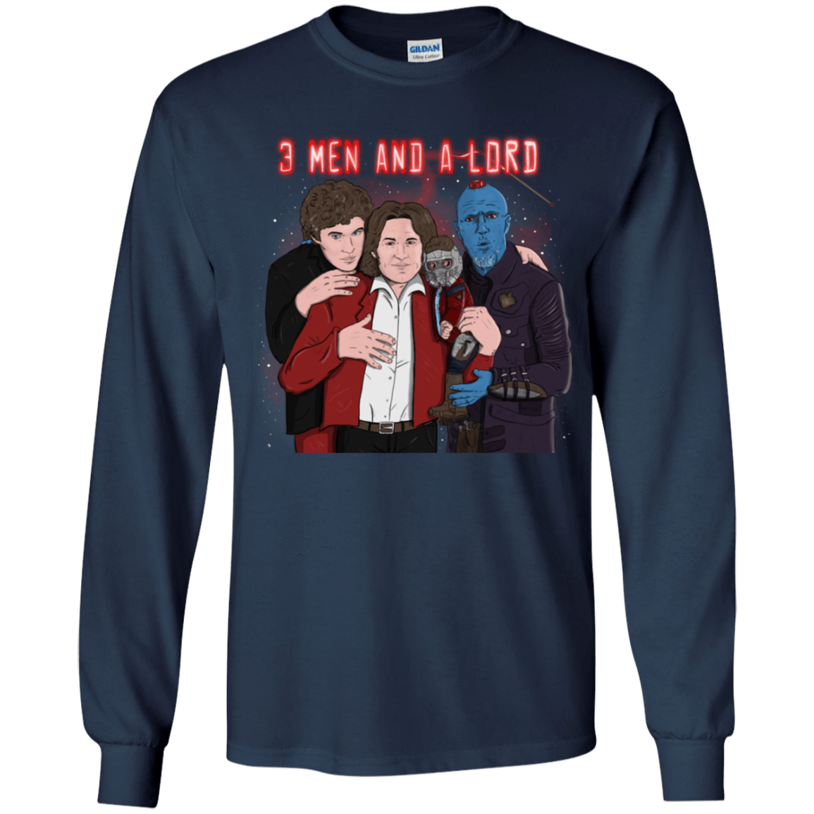 T-Shirts Navy / YS Three Men and a Lord Youth Long Sleeve T-Shirt