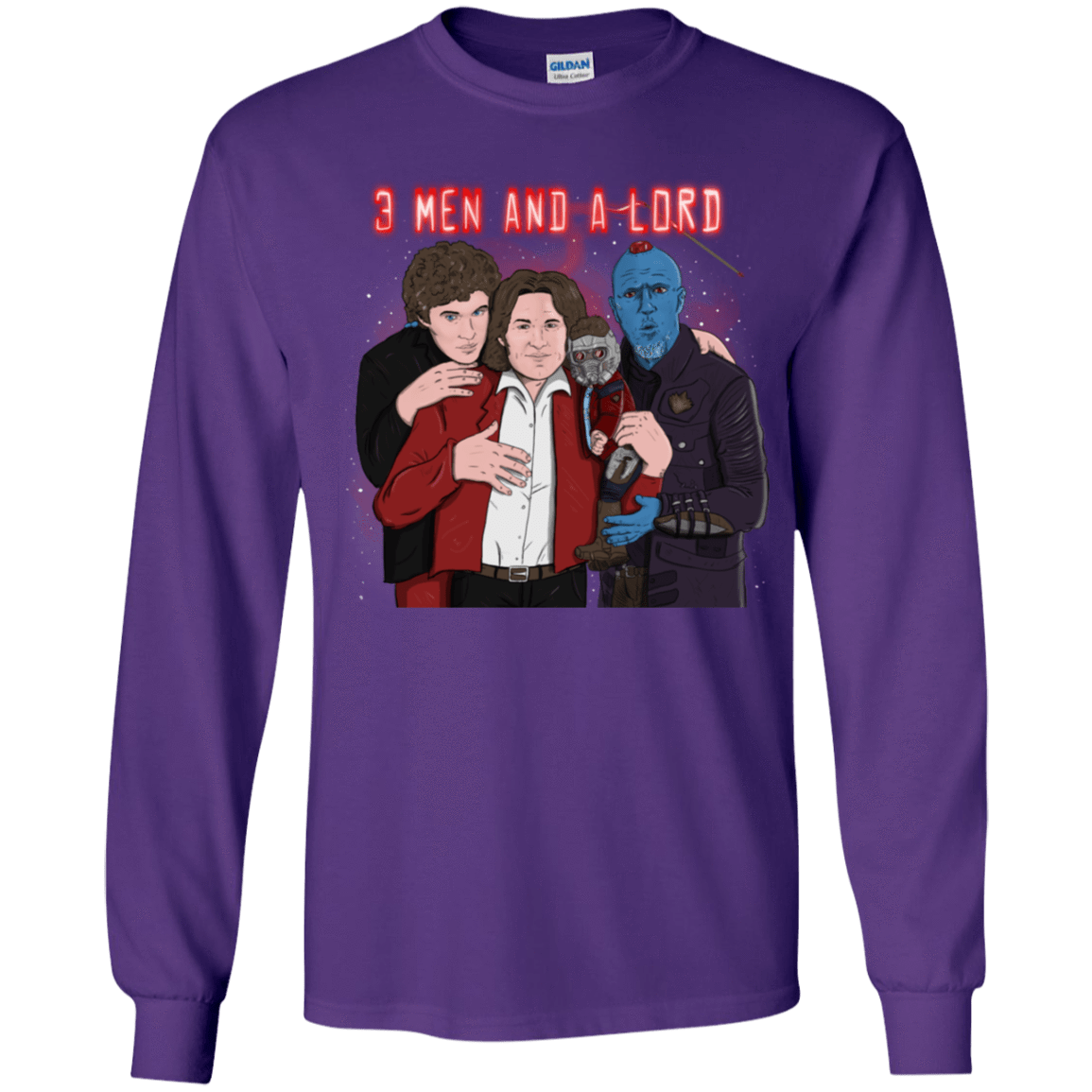 T-Shirts Purple / YS Three Men and a Lord Youth Long Sleeve T-Shirt