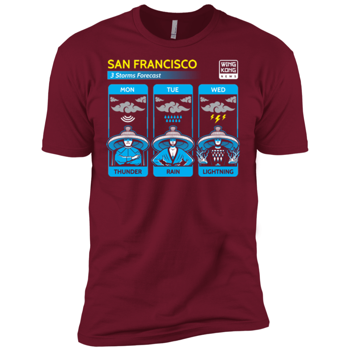 T-Shirts Cardinal / X-Small Three Storms Men's Premium T-Shirt