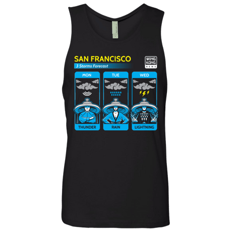 T-Shirts Black / Small Three Storms Men's Premium Tank Top