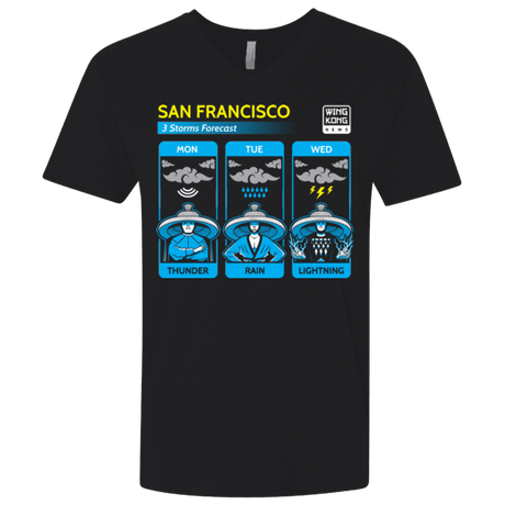 T-Shirts Black / X-Small Three Storms Men's Premium V-Neck