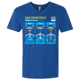 T-Shirts Royal / X-Small Three Storms Men's Premium V-Neck