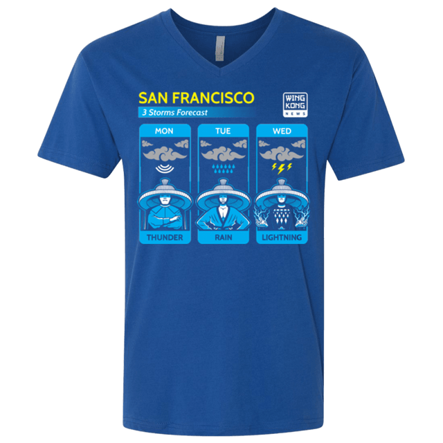 T-Shirts Royal / X-Small Three Storms Men's Premium V-Neck
