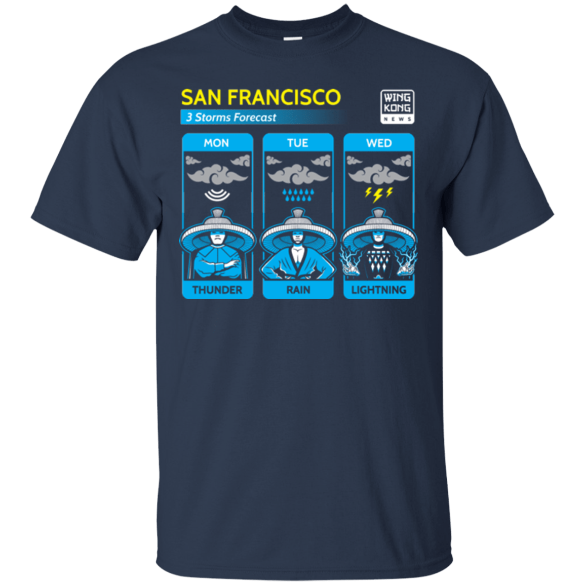 T-Shirts Navy / Small Three Storms T-Shirt