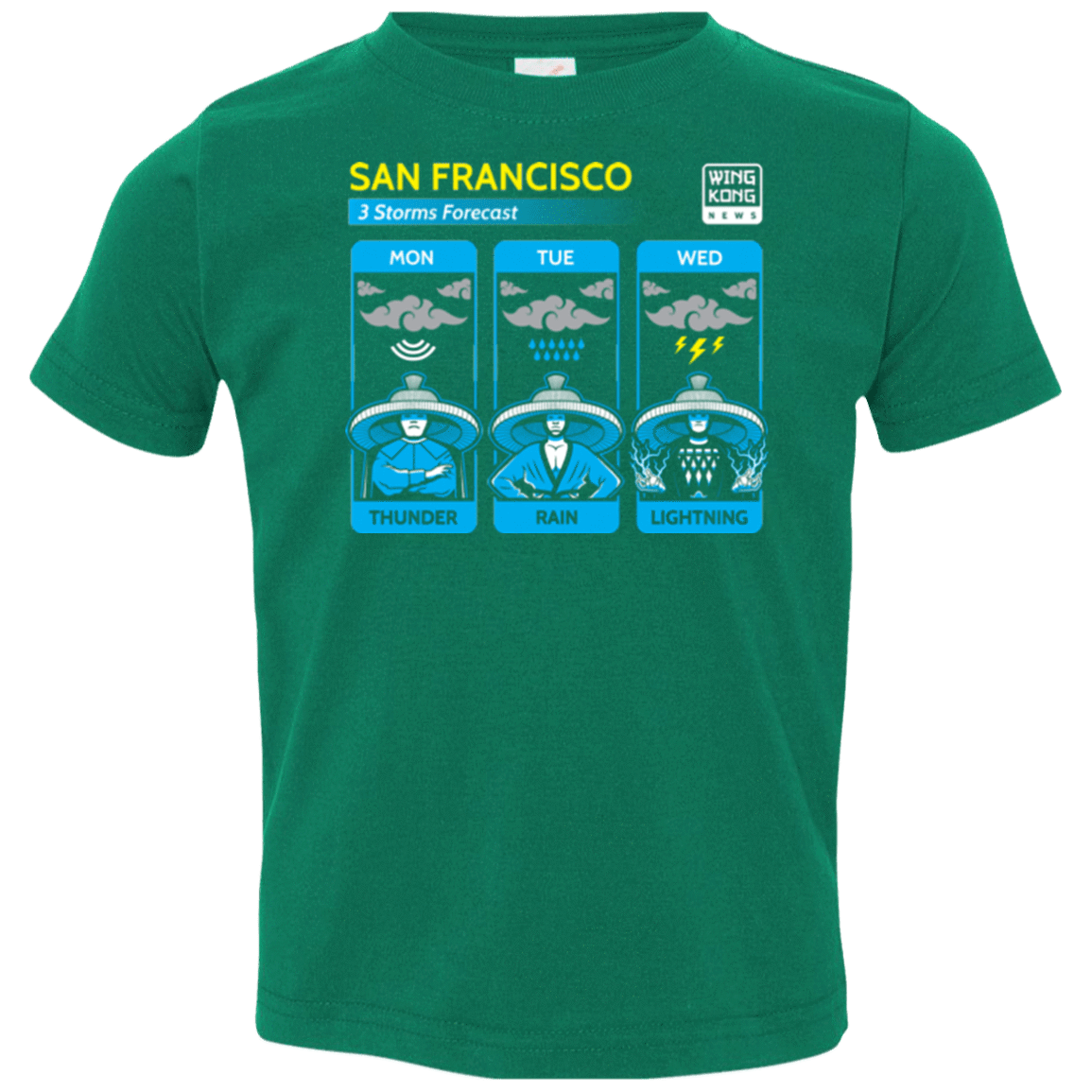 T-Shirts Kelly / 2T Three Storms Toddler Premium T-Shirt