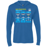 T-Shirts Vintage Royal / X-Small Three Storms Triblend Long Sleeve Hoodie Tee