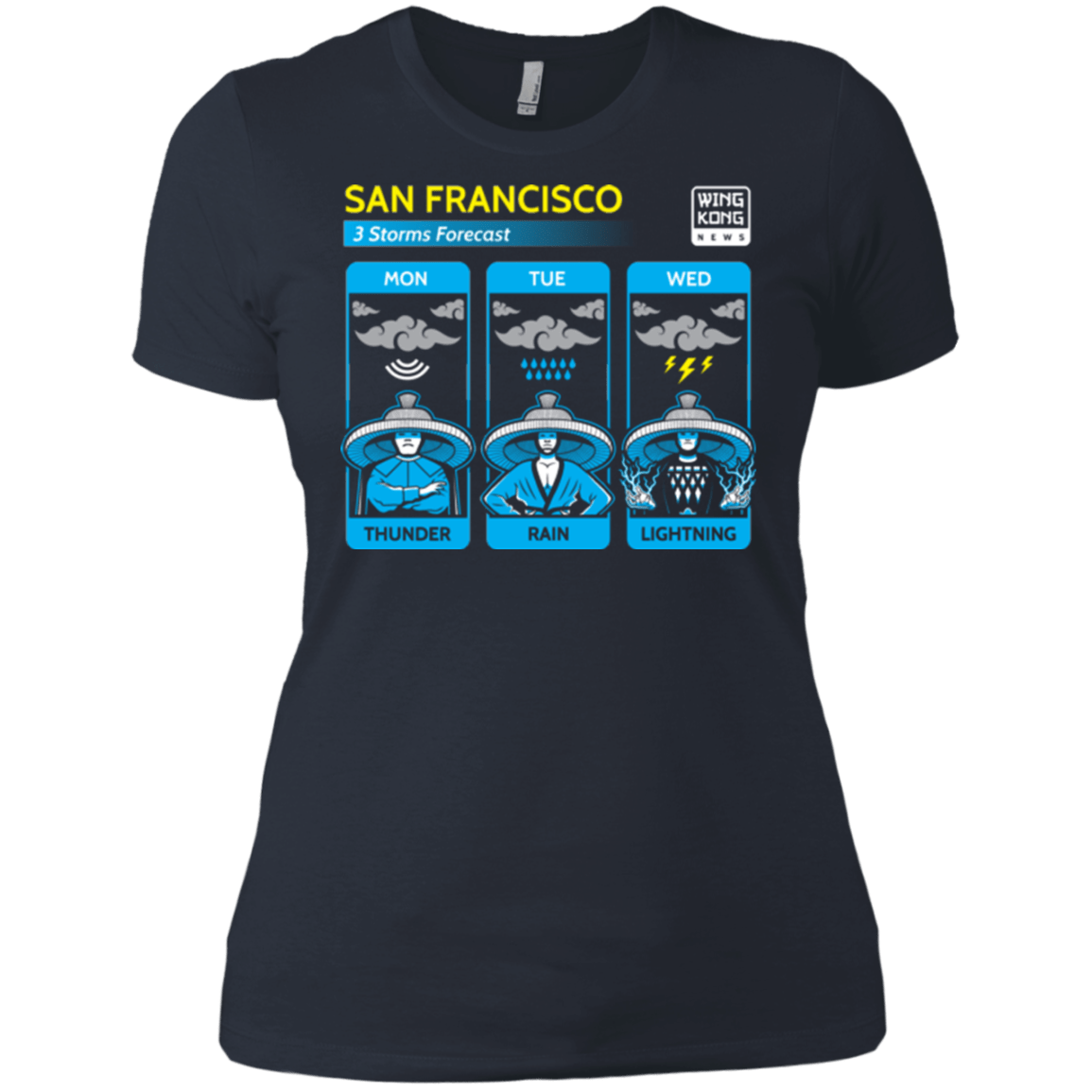 T-Shirts Indigo / X-Small Three Storms Women's Premium T-Shirt