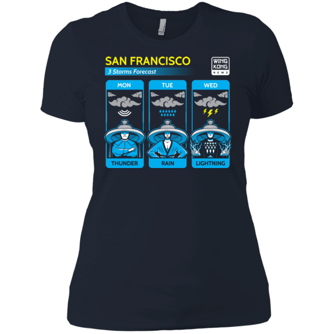 T-Shirts Midnight Navy / X-Small Three Storms Women's Premium T-Shirt