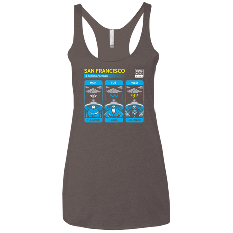 T-Shirts Macchiato / X-Small Three Storms Women's Triblend Racerback Tank