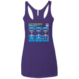 T-Shirts Purple / X-Small Three Storms Women's Triblend Racerback Tank