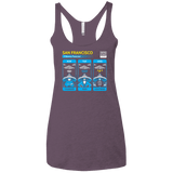 T-Shirts Vintage Purple / X-Small Three Storms Women's Triblend Racerback Tank