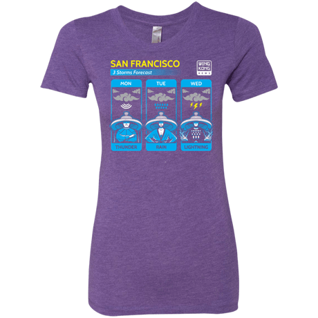 T-Shirts Purple Rush / Small Three Storms Women's Triblend T-Shirt