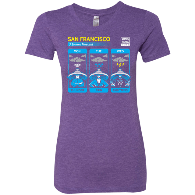 T-Shirts Purple Rush / Small Three Storms Women's Triblend T-Shirt