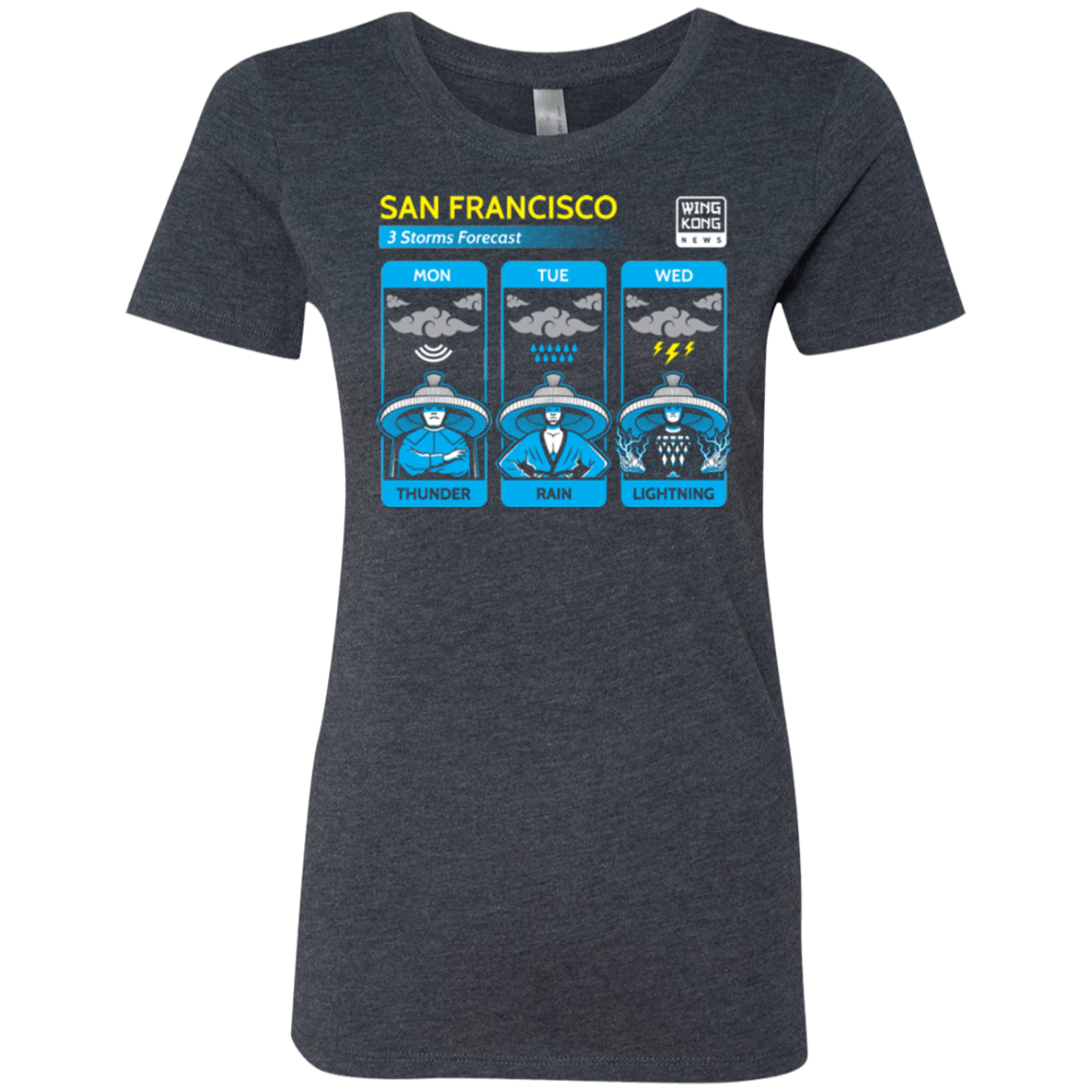 T-Shirts Vintage Navy / Small Three Storms Women's Triblend T-Shirt