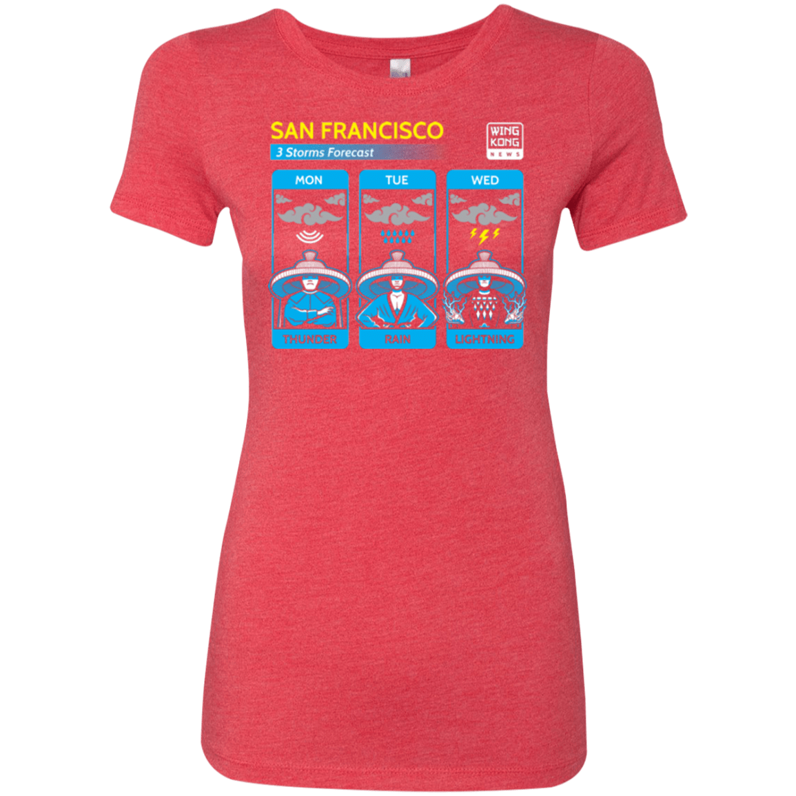 T-Shirts Vintage Red / Small Three Storms Women's Triblend T-Shirt